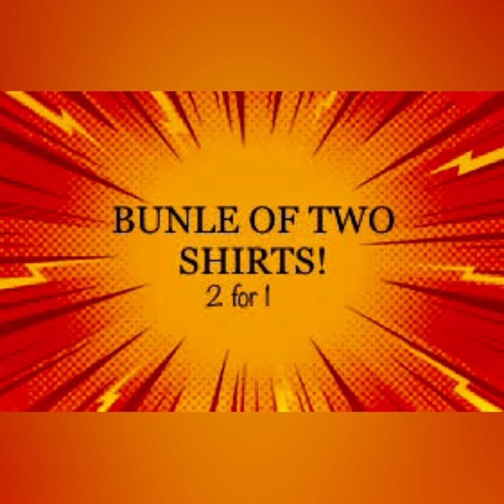 Bundle 2 for 1 of two long and short sleeved  small tshirt size small blouse